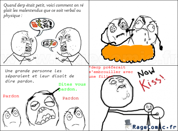 Les malentendus enfantin.