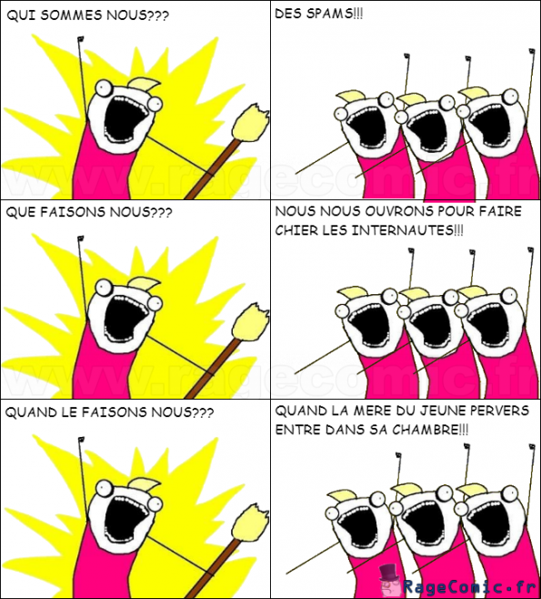 Les spams Les spams