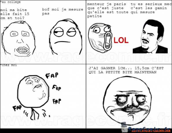 histoire de taille... (premier rage comics)