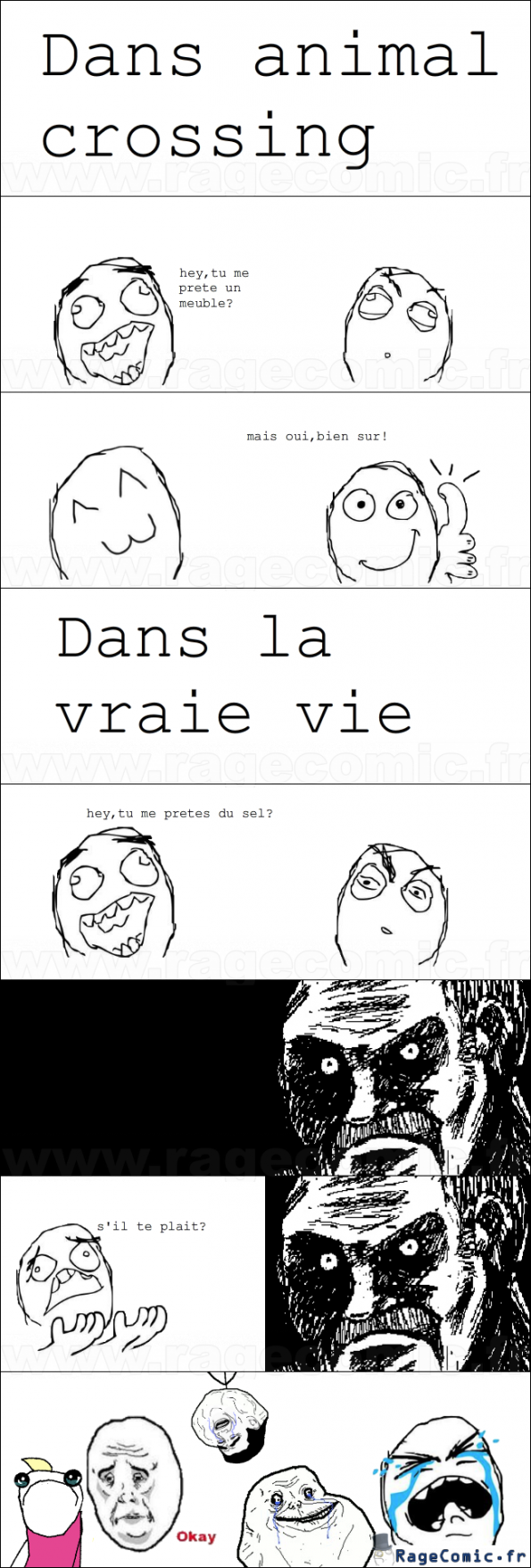 Animal Crossing V.s La vrai vie Animal Crossing V.s La vrai vie