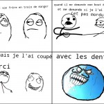 j'ai coupé le pain!