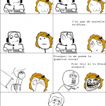 La nouvelle coiffure.