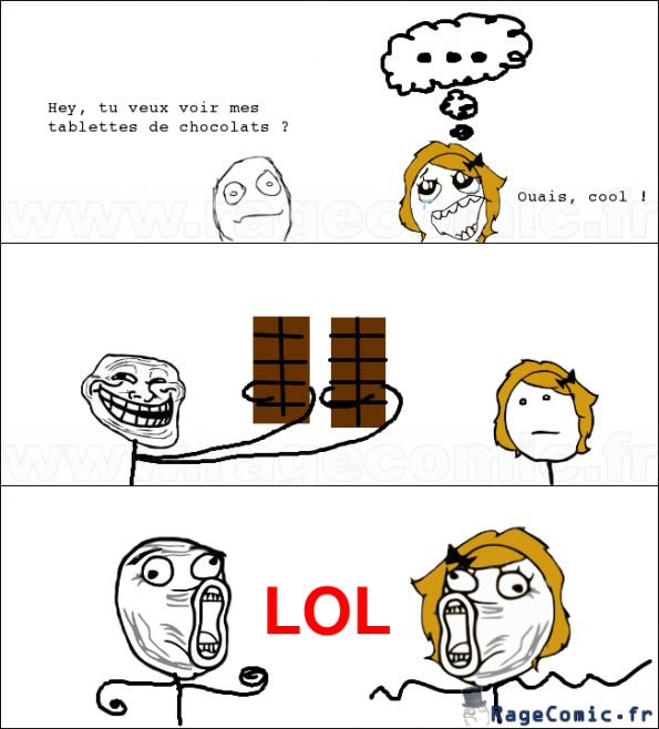 Les tablettes de chocolat