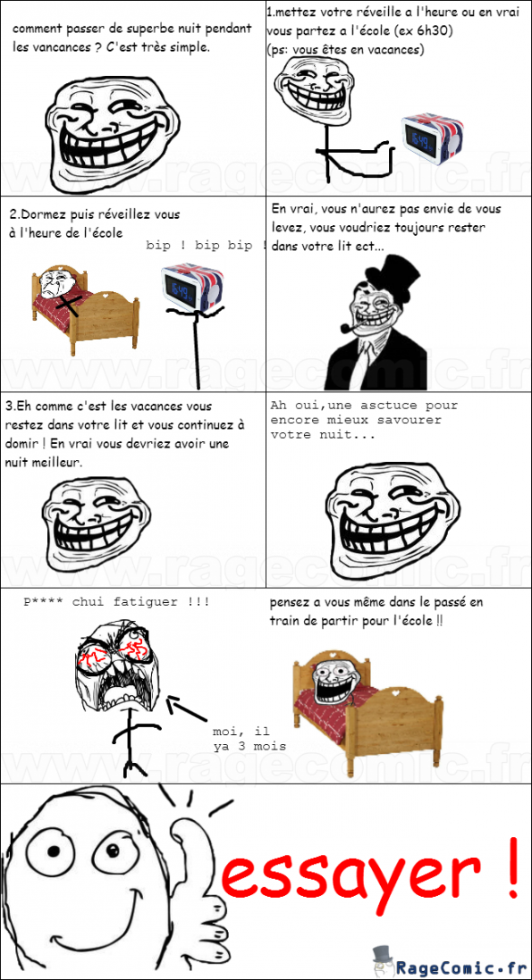 Des superbes nuit de vacances !