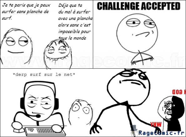 Surfer sans planche?