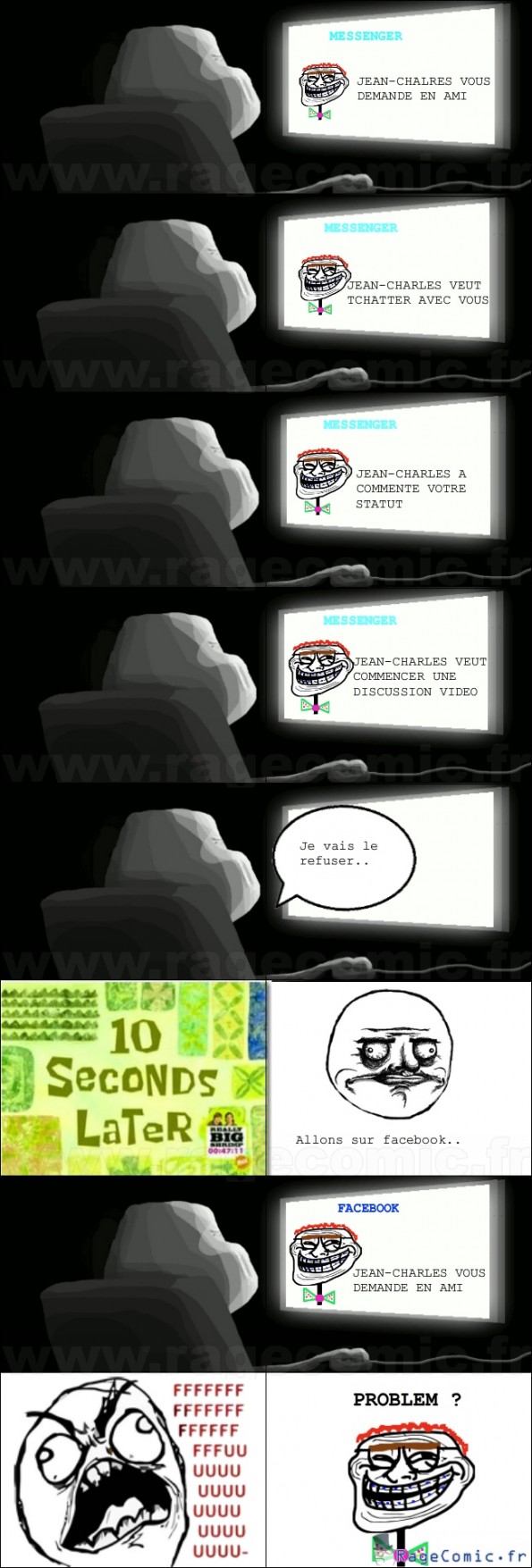 Jean-Charles découvre l'ordi