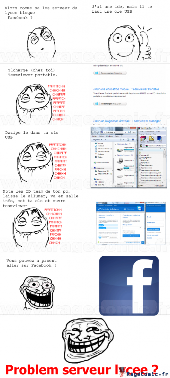 Comment aller sur FB au lycée