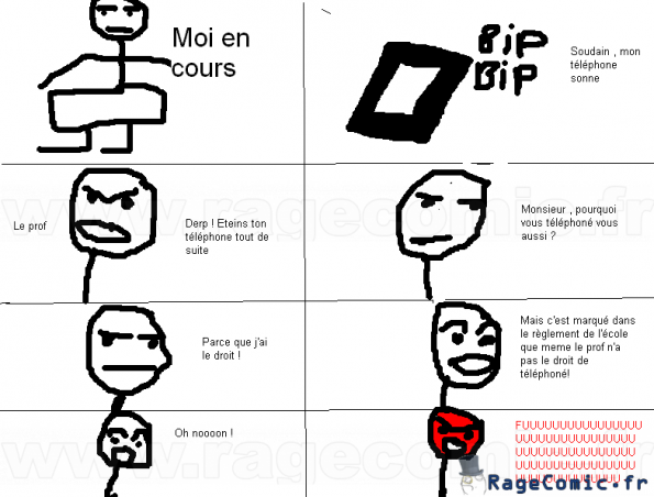 Le maitre téléphone aussi ?!