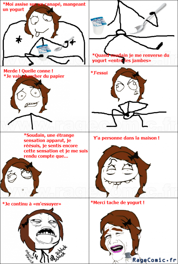 Tache de yogurt Tache de yogurt