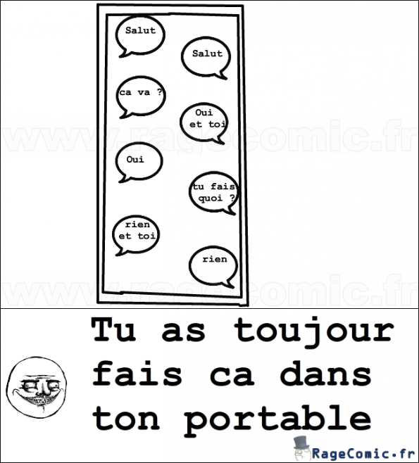 dans ton portable dans ton portable