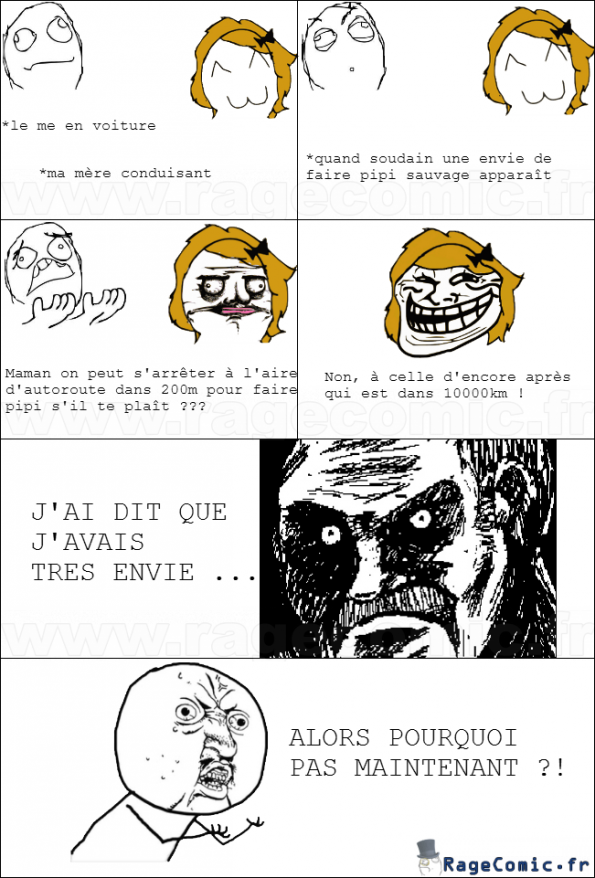 Les aires d'autoroute et les parents