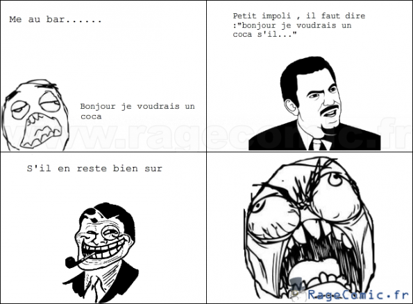 Le bar et le coca