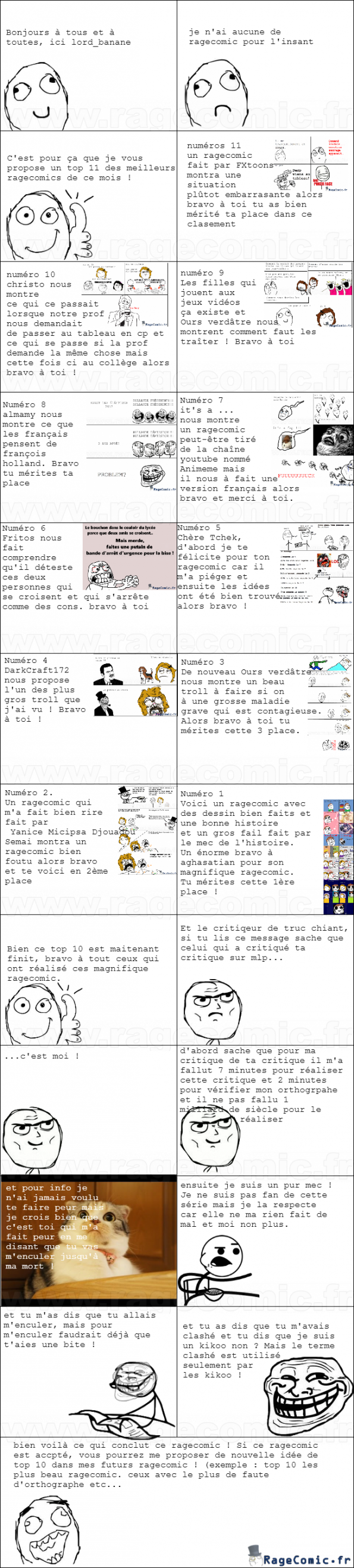 Top 10 des meilleurs ragecomic de ce mois. Top 10 des meilleurs ragecomic de ce mois.