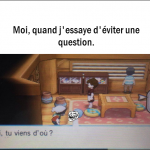 Une manière d'éviter une question en un mot