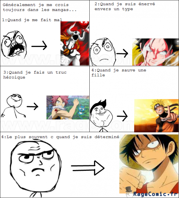 Je me crois toujours dans les mangas
