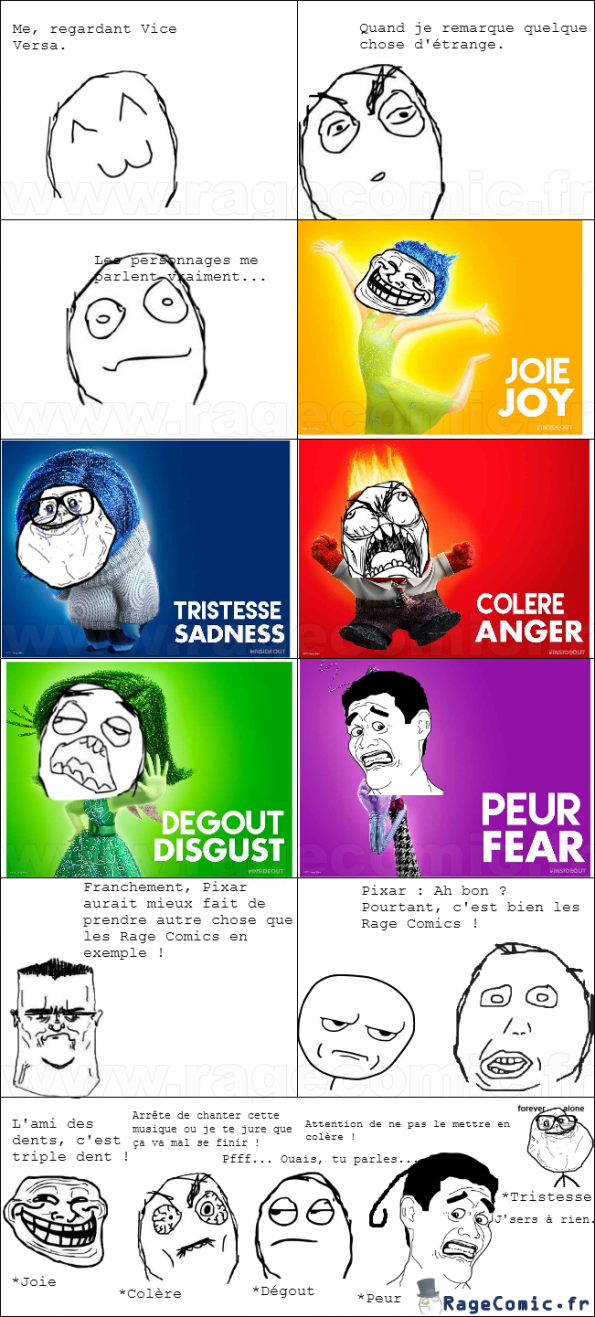 Vice Versa ou la copie des Rage Comics