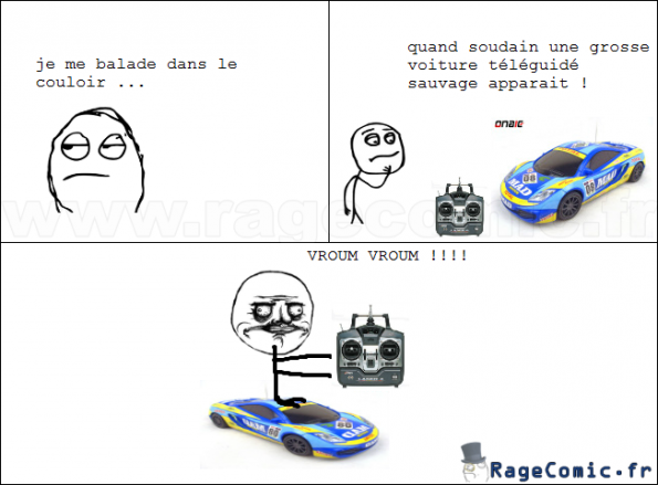 la voiture téléguidé