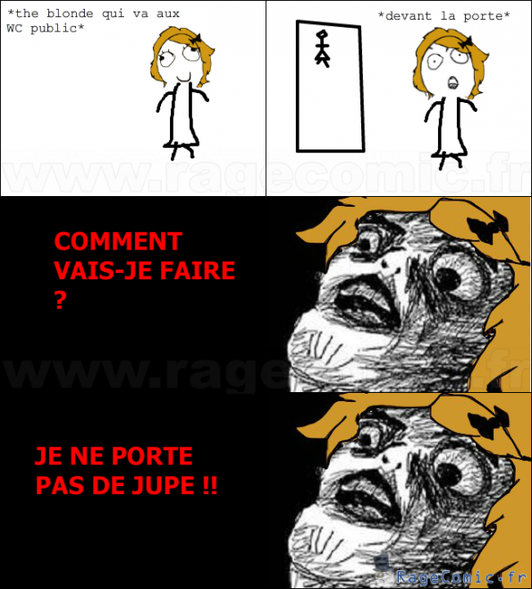 Les blondes et les WC publics