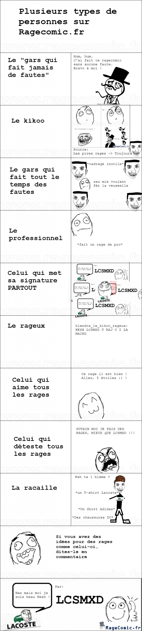 Plusieurs types de personnes sur Ragecomic.fr Plusieurs types de personnes sur Ragecomic.fr