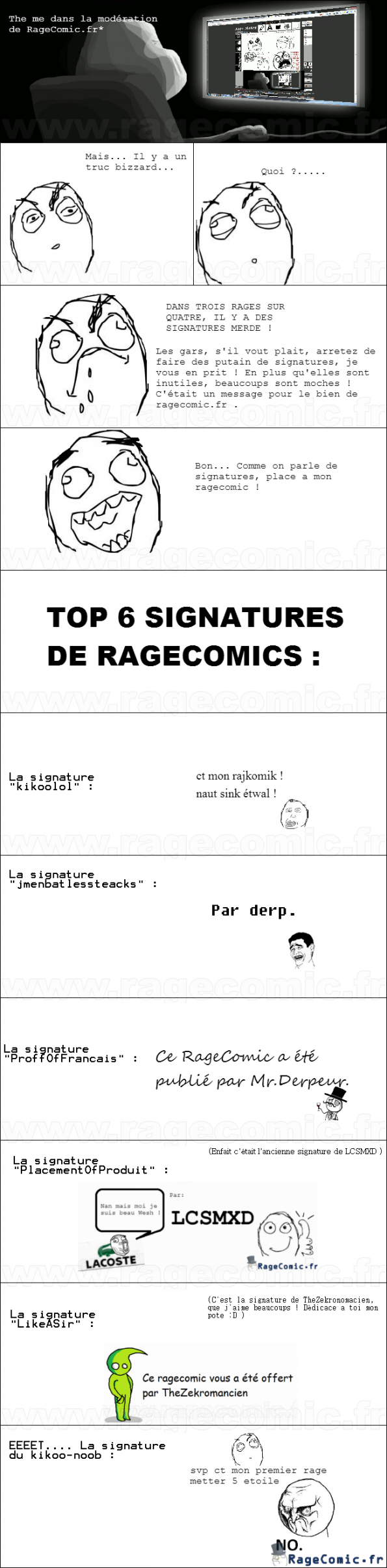 Signatures, signatures.... Signatures, signatures....