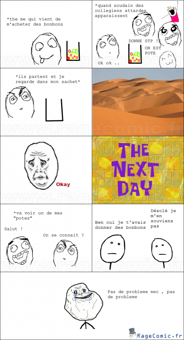 Les bonbons donnent des 'potes"