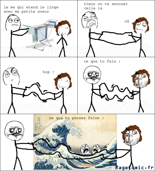 secouer une serviette 