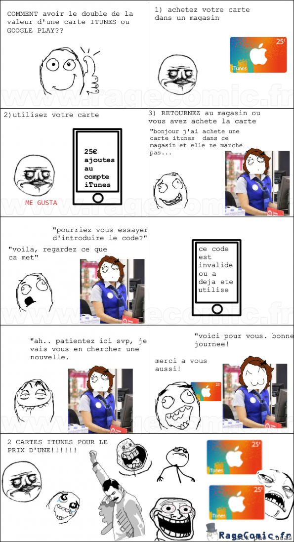 2 cartes itunes en 1