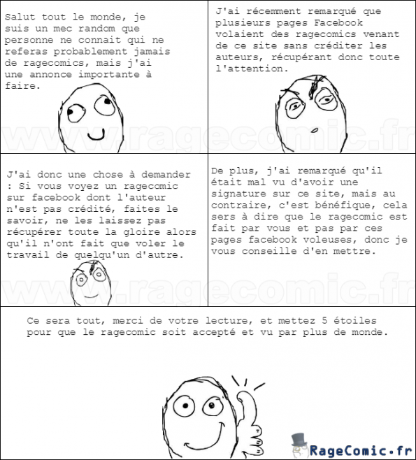 Des pages Facebook volent les ragecomics!