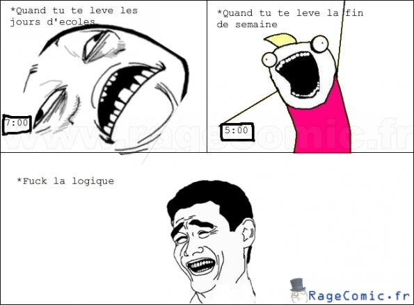 La fatigue a differents jours