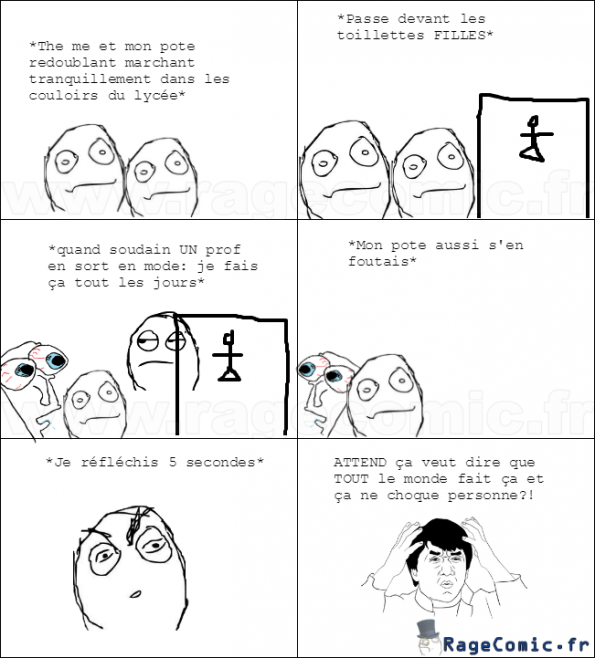 Les toilettes au lycée Les toilettes au lycée