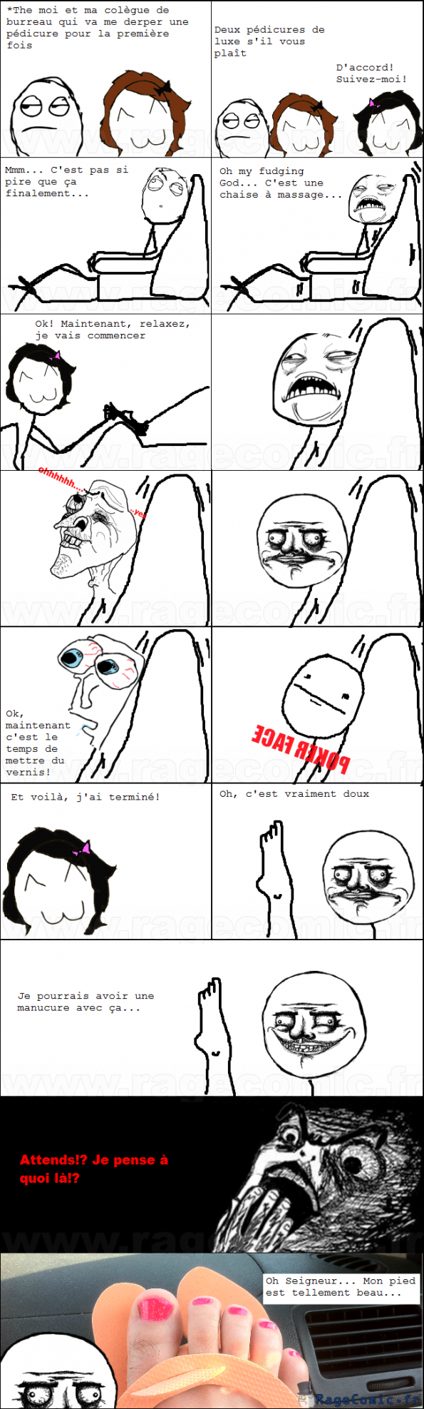 Ma première pédicure