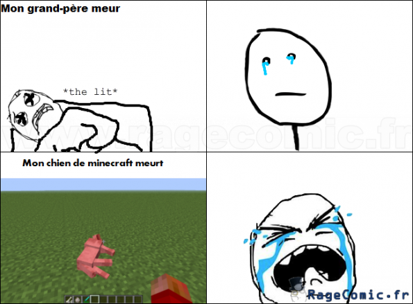 Les différents niveaux de tristesse...  