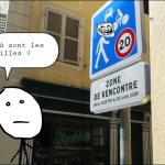 Tomber dans le panneau